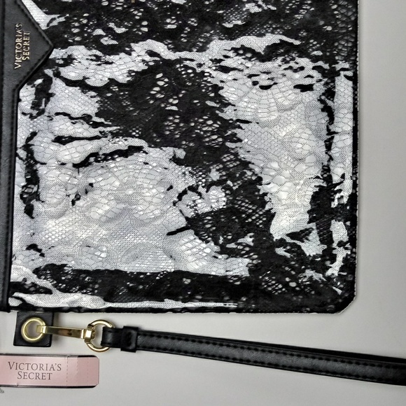 Victoria's Secret Black Lace Make Up Bag - Picture 4 of 6
